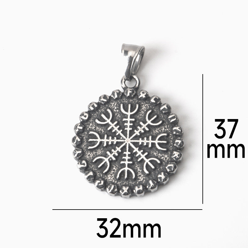 Pirate Series Circular Micro Seal Necklace