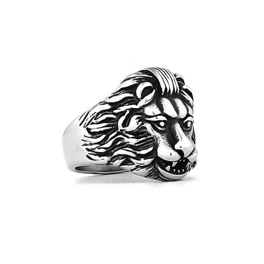 Goth Hip Hop Lion Ring
