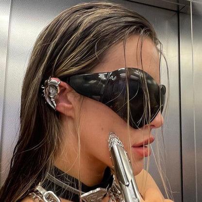 Futuristic Rimless Sunglasses