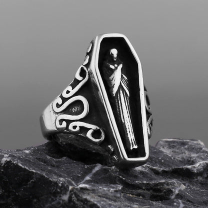 Personality vampire coffin ring