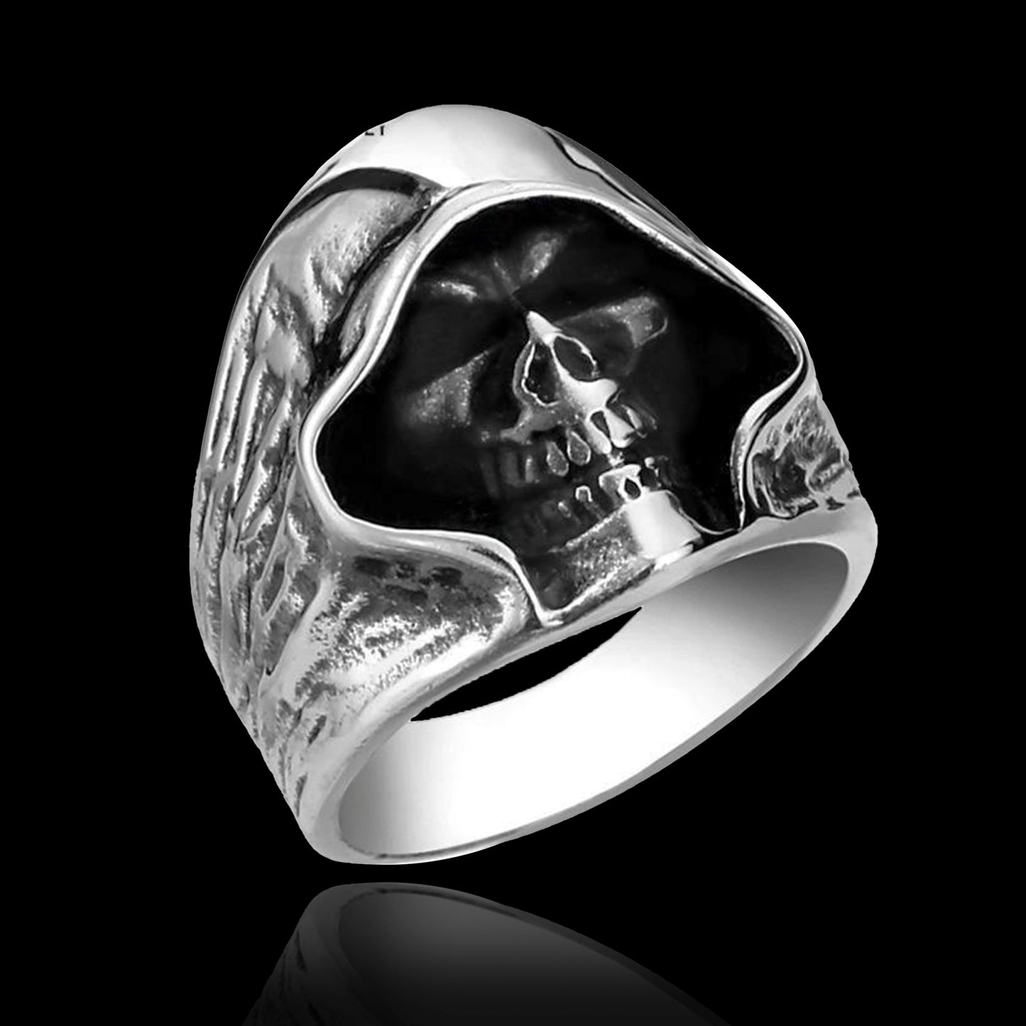 Retro Death Skull Ring