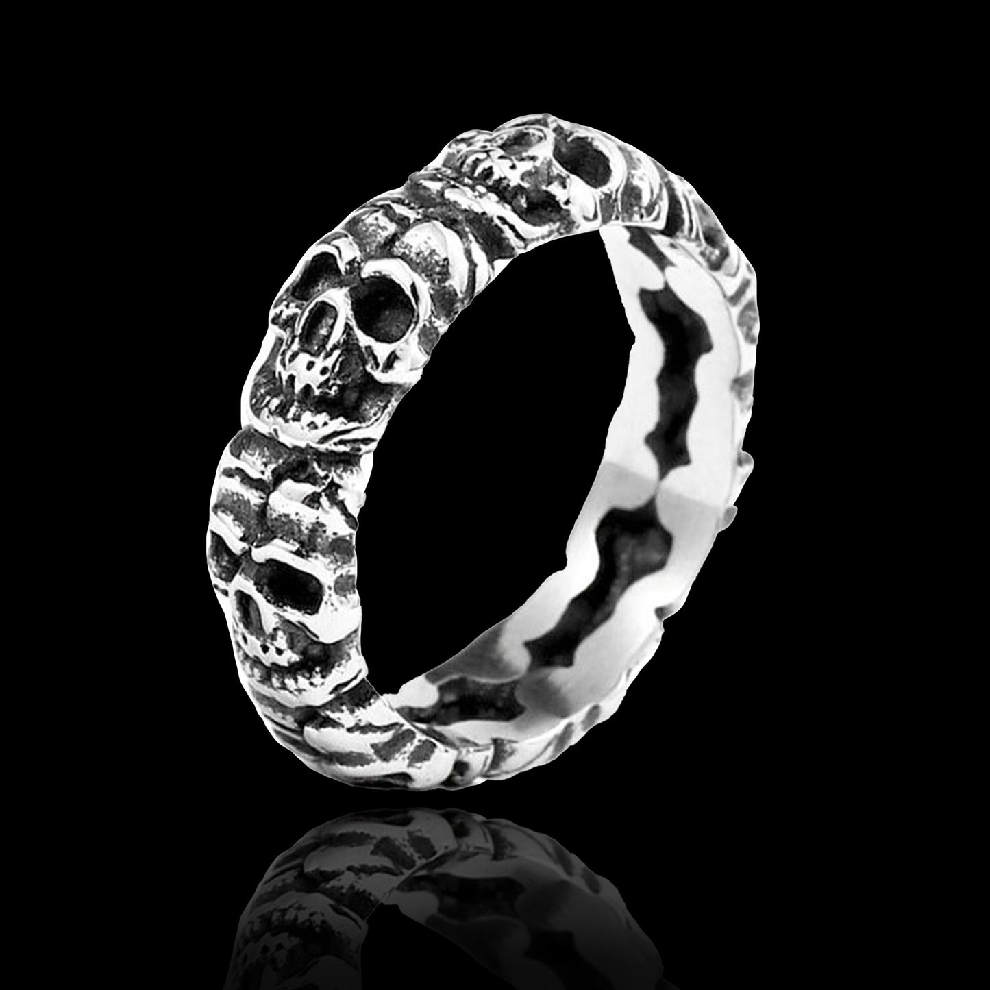 Retro Stainless Steel Skull Ring