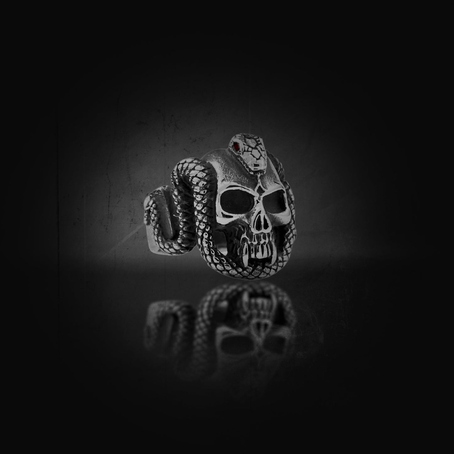 Python Skull Ring
