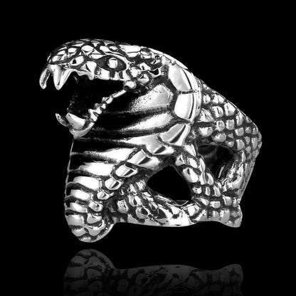 Titanium Steel Cobra Ring